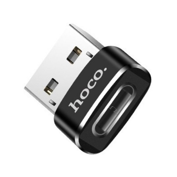 Адаптер Hoco UA6 USB to Type-C Black (Код товару:13074) Харьков - изображение 1