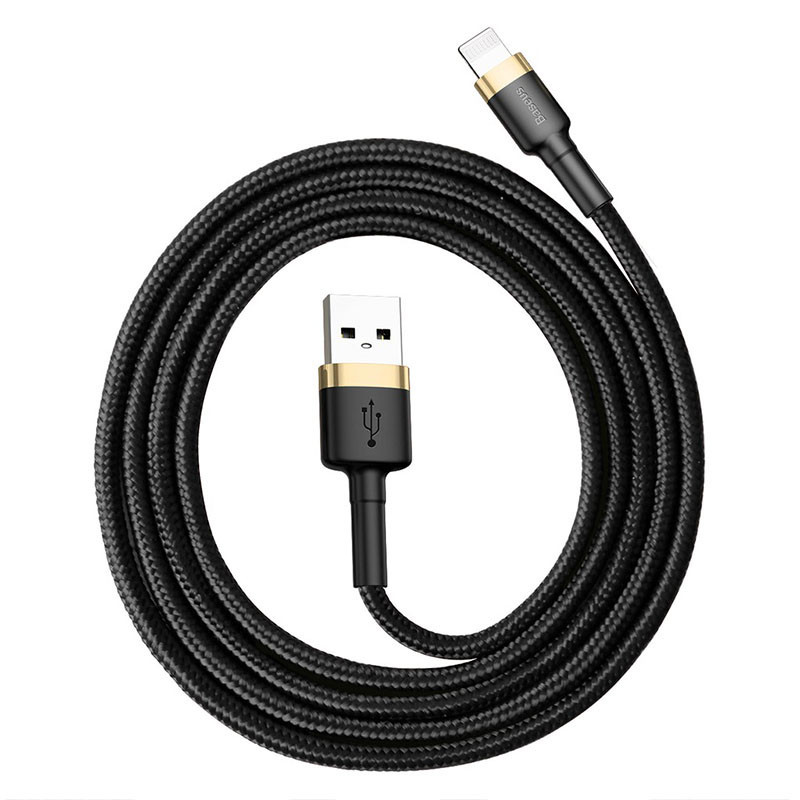 Дата кабель Baseus Cafule USB to Lightning 2.4A (1m) (CALKLF-B) Херсон - зображення 2