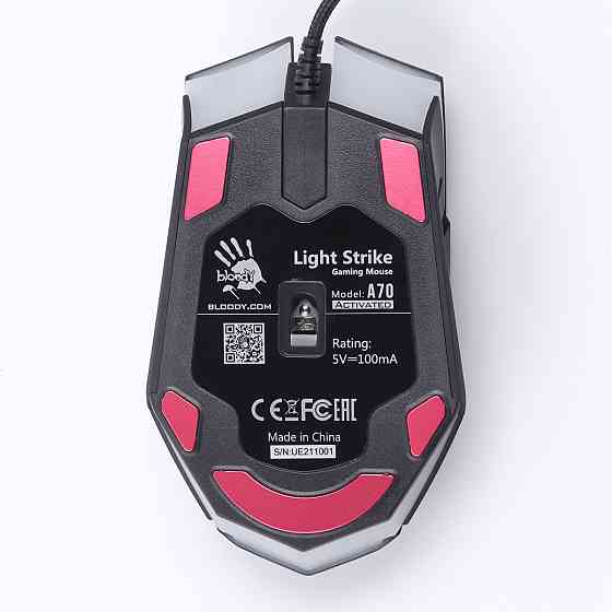 Мышь компьютерная проводная Bloody A70ABloody(MatteBlack) черная матовая Киев