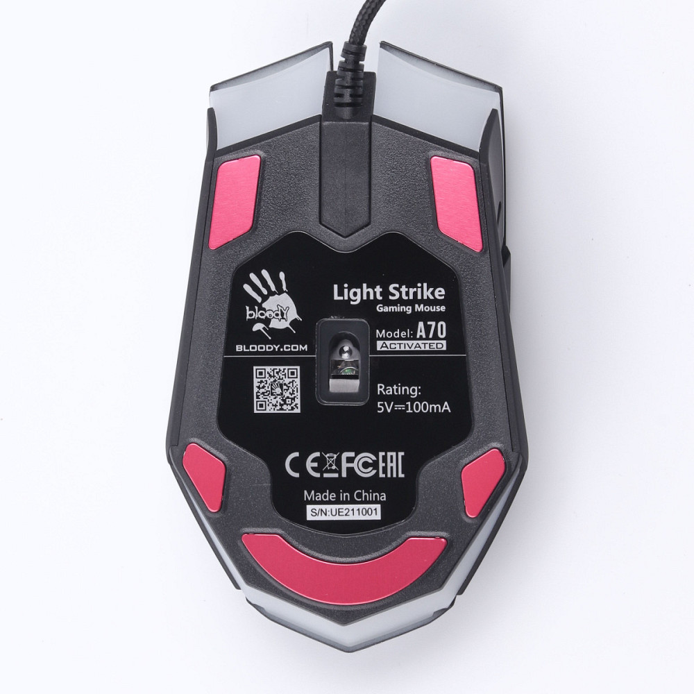 Мышь компьютерная проводная Bloody A70ABloody(MatteBlack) черная матовая Киев - изображение 6