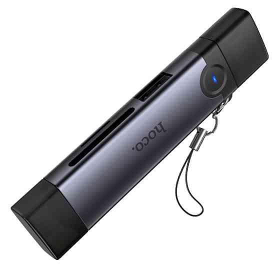 Картридер Hoco HB56B Victory 5in1 Type-C/Lightning to SD/TF3.0 + USB 2.0 Херсон