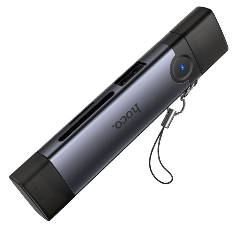 Картридер Hoco HB56B Victory 5in1 Type-C/Lightning to SD/TF3.0 + USB 2.0 Херсон - изображение 5