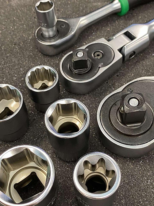 Универсальный набор инструмента 1/4", 3/8", 1/2" 144ед. TOPTUL GCAI144R Харків - зображення 8