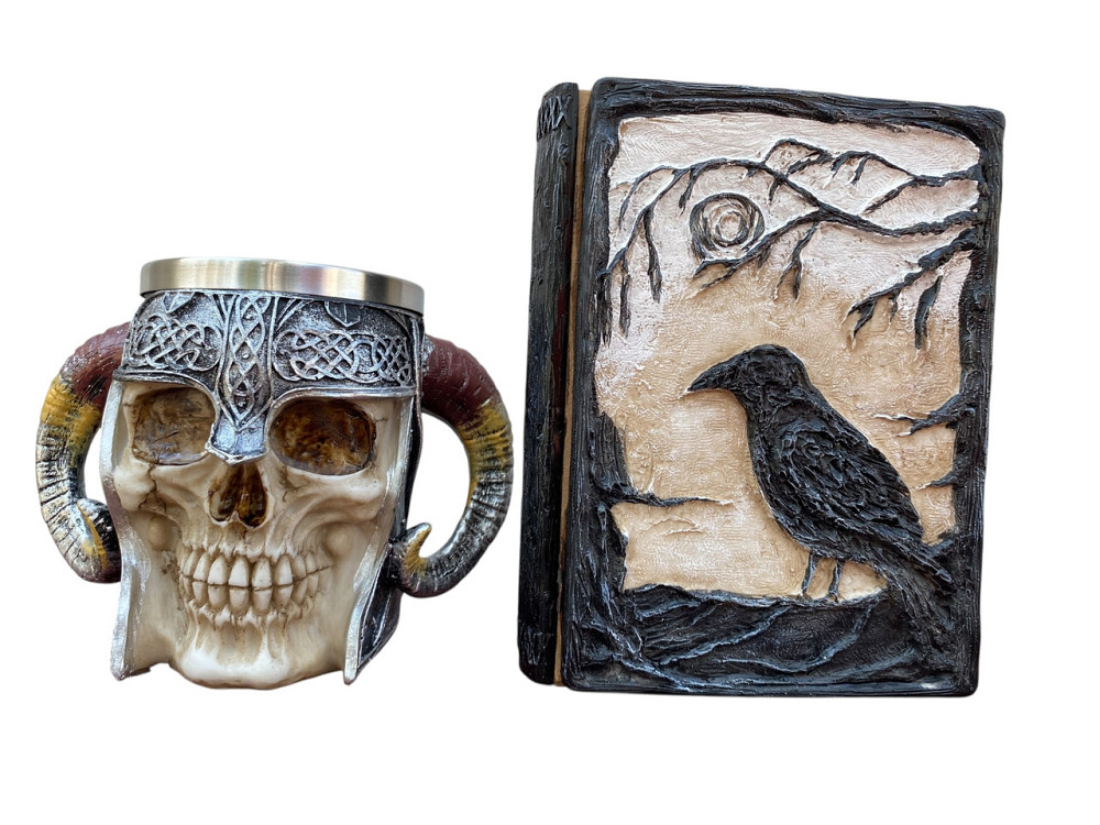 Подарочный набор Кружка 3 Рогатый Череп и Блокнот 3 «Тень Ворона» Київ - зображення 3