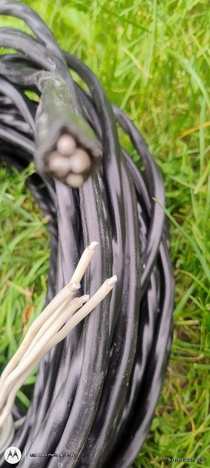 Кабель алюмінієвий чотирьох жильний 4*3мм,38метрів.Виробництво срср. Лысянка - изображение 2