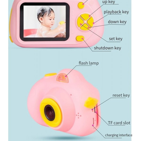 Epik Дитяча фотокамера D6 Pink (Код товару:35570) Харків - зображення 5