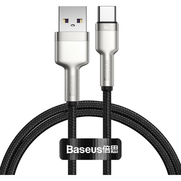 Кабель Baseus Cafule USB to Type-C 66W 1m Black (CAKF000101) Харків - зображення 1