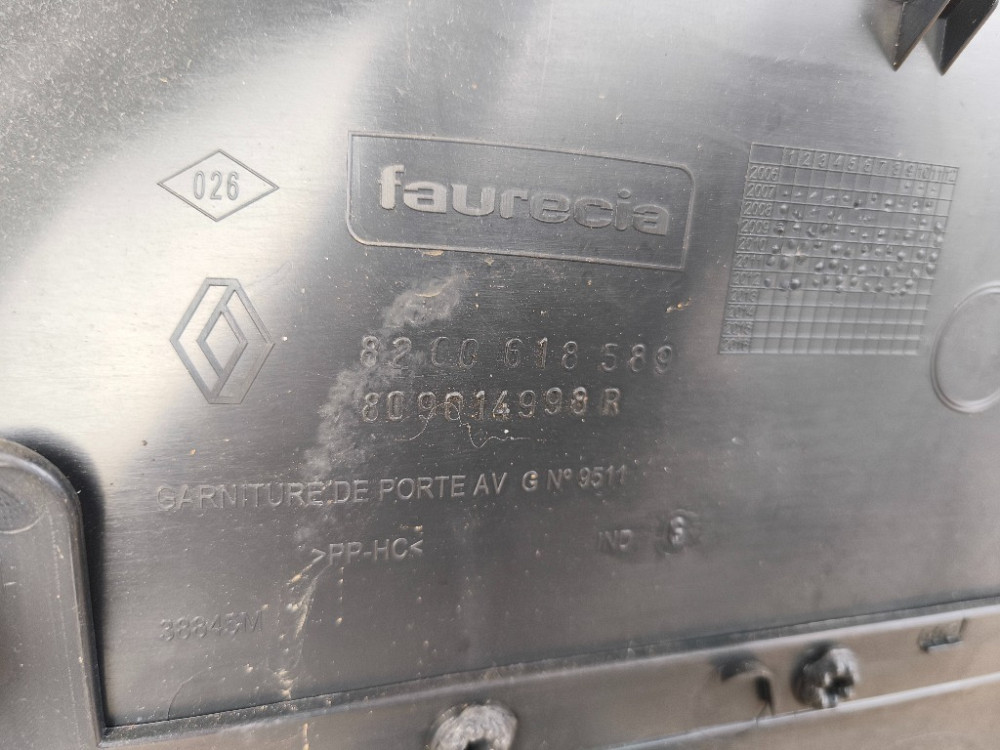 Карта обшивка дверей передняя левая Mercedes Citan 2012-2020 (809013800R) Ковель - изображение 4