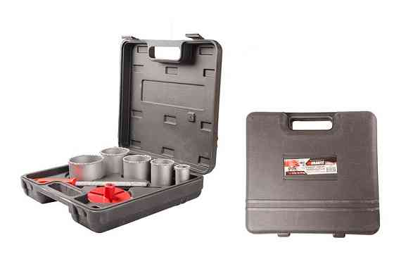 Набор корончатых сверл для плитки GRANITE 5 шт 33-83 мм вольфрамовое напыление напильник кейс 2-08-0 Харьков