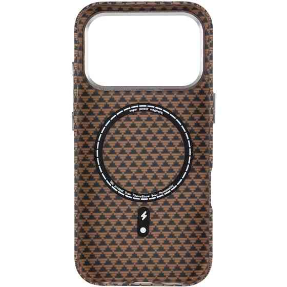Чехол TPU+PC KVZV Triangular Pattern with Magnetic Fit для Apple iPhone 17 Pro / 18 Pro (6.3") Херсон
