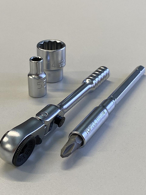 Трещотка мини 1/4" с шарниром TOPTUL 60 зубцов (исп. с FTDF0810) CHEV0811 Харьков - изображение 7