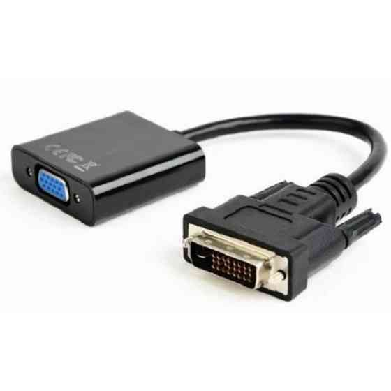 Адаптер Cablexpert DVI-D-VGA, 0.2 м, чорний (AB-DVID-VGAF-01) (Код товару:22863) Харків