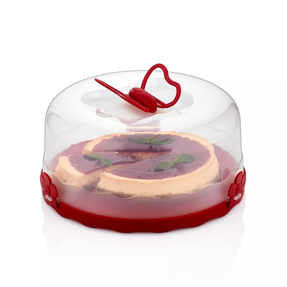 Тортівниця із кришкою кругла Gustо GT-501 24х24х13.3 см Київ - зображення 1