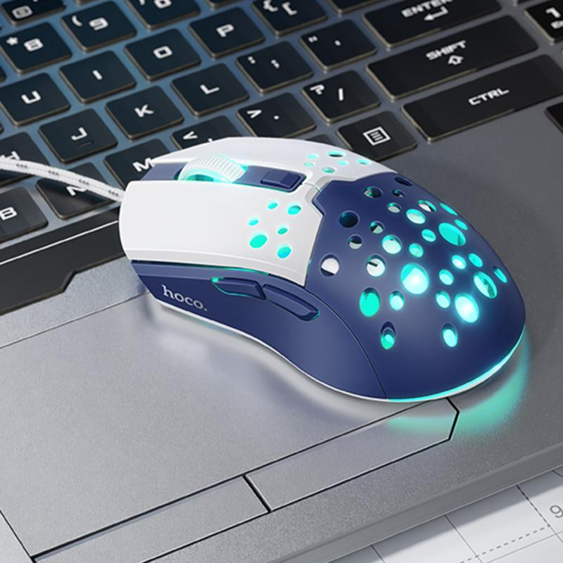 Мышь проводная Hoco GM51 Sky Luminous Херсон - зображення 3