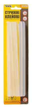 Стержни клеевые MASTERTOOL 7.2х200 мм 12 шт прозрачные 42-0157 Харків