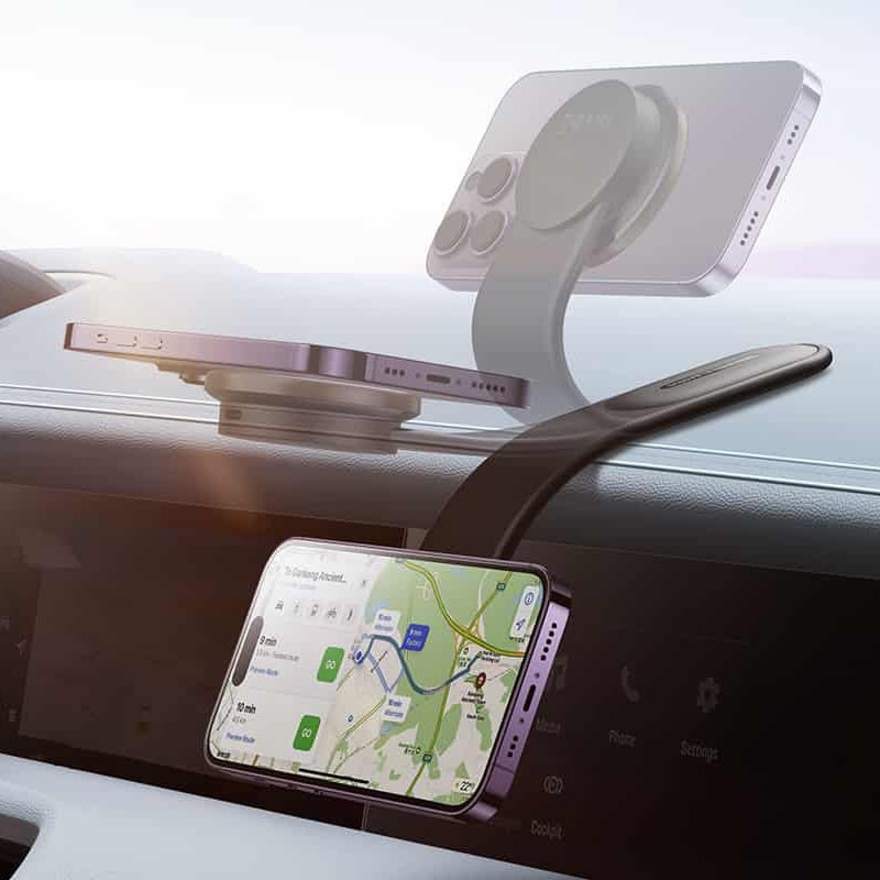 Автодержатель с БЗУ Baseus C02 Pro Series Magnetic Wireless Charging Car Mount Cluster (C40156) Херсон - зображення 6