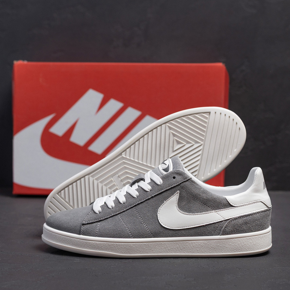 Мужские кожаные кеды Grey Київ - зображення 10