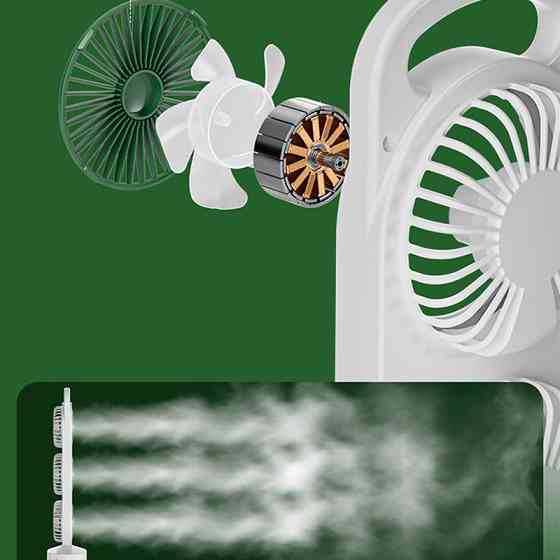 Настольный вентилятор Three Head Fan 1200 mAh Херсон