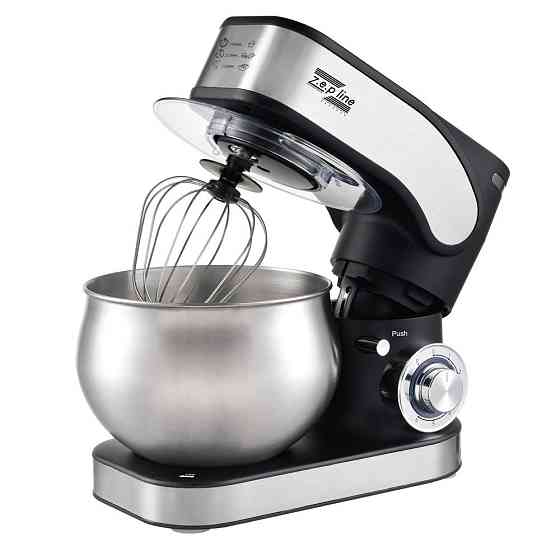Тестомес миксер 4 в 1 Zepline ZP-136 Black 3500 Вт 6 л черный Київ