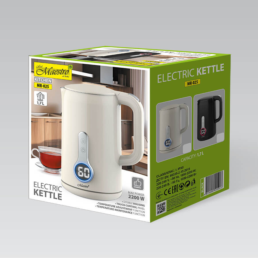 Электрочайник 1,8л. Maestro MR-025-Black Київ - зображення 4