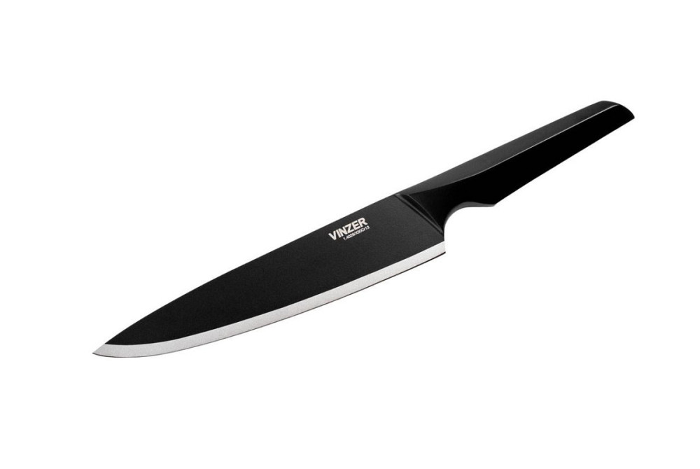 Ніж кухарський Vinzer Geometry Nero Line VZ-50304 20,3 см Киев - изображение 1
