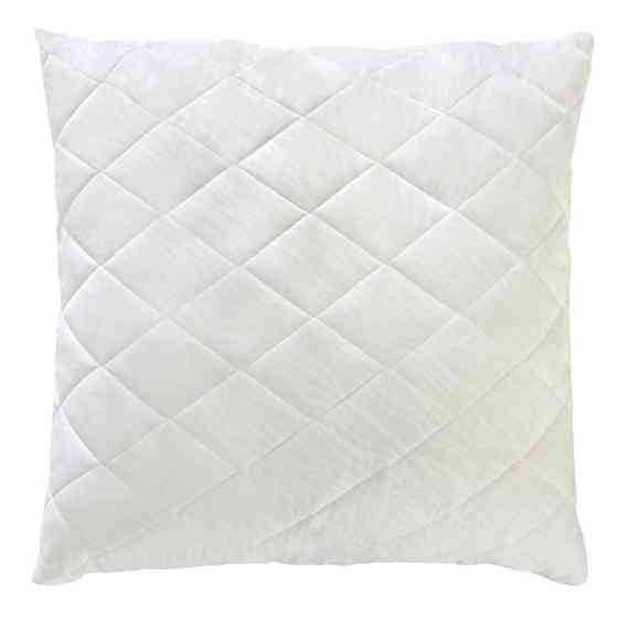 Біла стьобана подушка із силіконового волокна 70х70 від українського виробника 51219 Київ