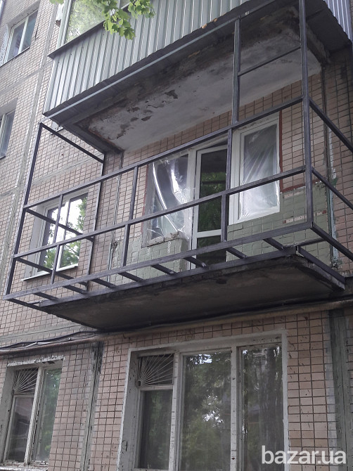 Расширение балкона с выносом по плите до 30 см, Харьковская обл. Харьков - изображение 3