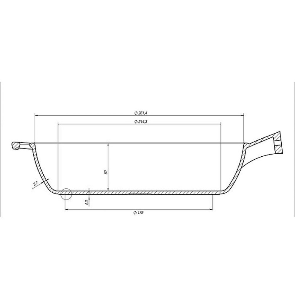 Сковорода чугунная Maysternya с крышкой 26х6 см Т305С3 Одесса - изображение 11