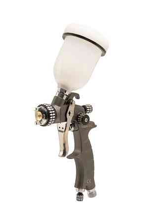 Краскопульт пневматический MASTERTOOL HVLP HQ MINI ВПЛБ 100 мл Ø 1,0 мм круглый/плоский факел 200 л/ Харків