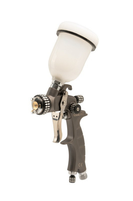 Краскопульт пневматический MASTERTOOL HVLP HQ MINI ВПЛБ 100 мл Ø 1,0 мм круглый/плоский факел 200 л/ Харків - зображення 1