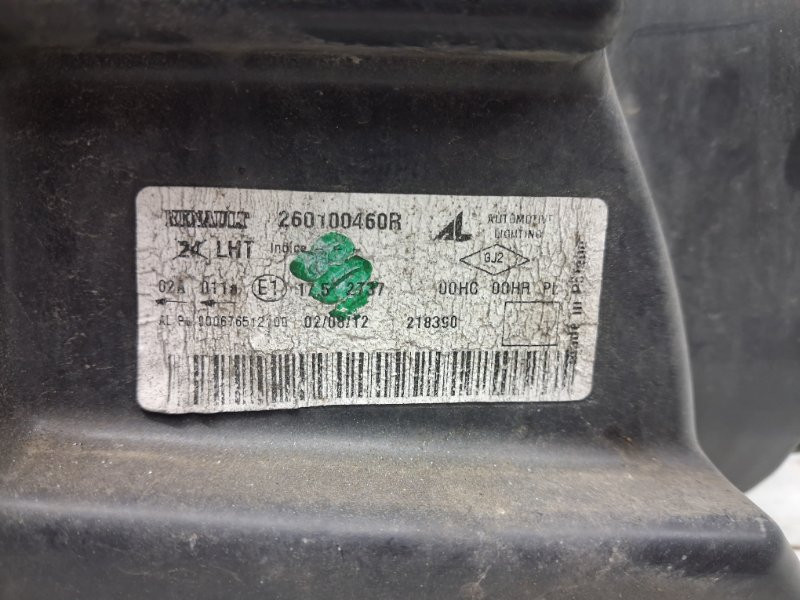 Фара правая галоген Dacia Duster HS 1.5 DIESEL K9K 2010 (б/у) Київ - зображення 9