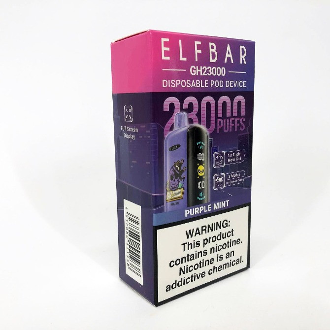 POD система ELF BAR 23000 тяг 5%, Пурпурна Мята Ивано-Франковск - изображение 2