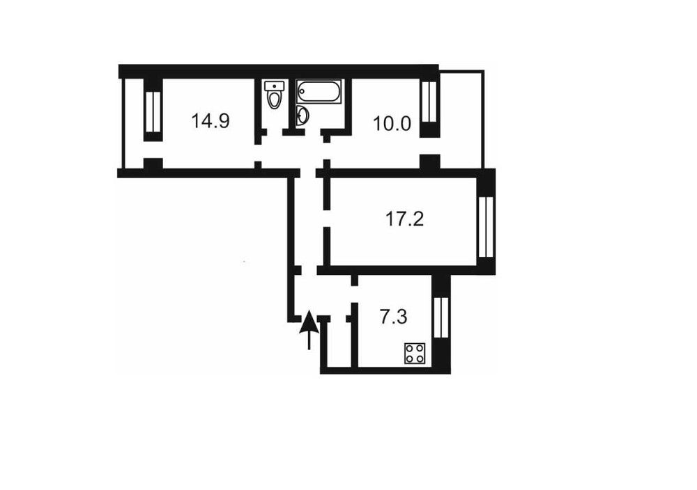 продажа 3-к квартира Киев, Дарницкий, 77000 $ Київ - зображення 11