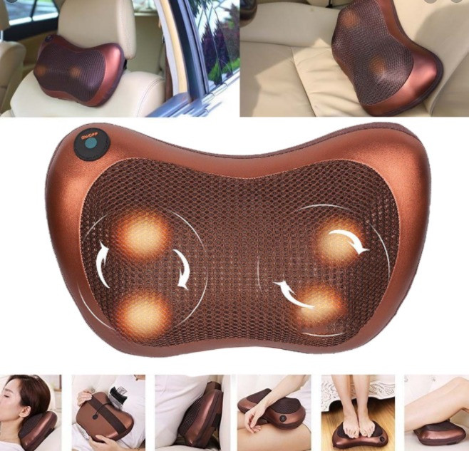 Массажная подушка Car and Home Massage Pillow, массажер для шеи автомобильный Полтава - зображення 7