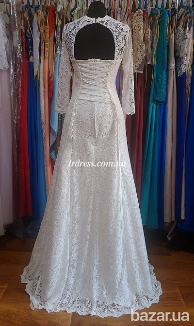 Кружевное свадебное платье а-силуэта Київ - зображення 7