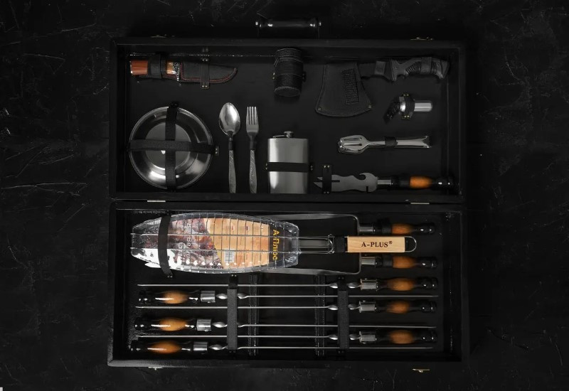 Шампура з дерев'яною ручкою.Набори на подарунок.Набір для чоловіка. Умань Умань - зображення 9