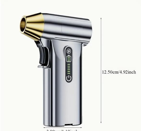 Портативний турбінний вентилятор 130 000 об/хв – потужний безщітковий двигун, акумуляторний Київ - зображення 3