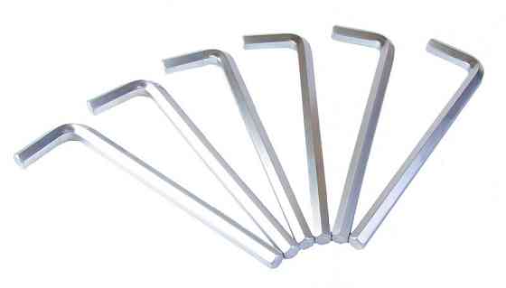 Ключ шестигранный MASTERTOOL Long Arm CrV 12,0 мм 44×195 мм набор 6 шт 75-0012 Харків