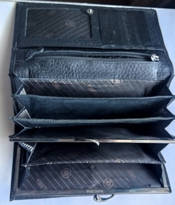 Жіночий гаманець Wanlisha на 16 секцій з блискавкою та застібкою Львів - зображення 3