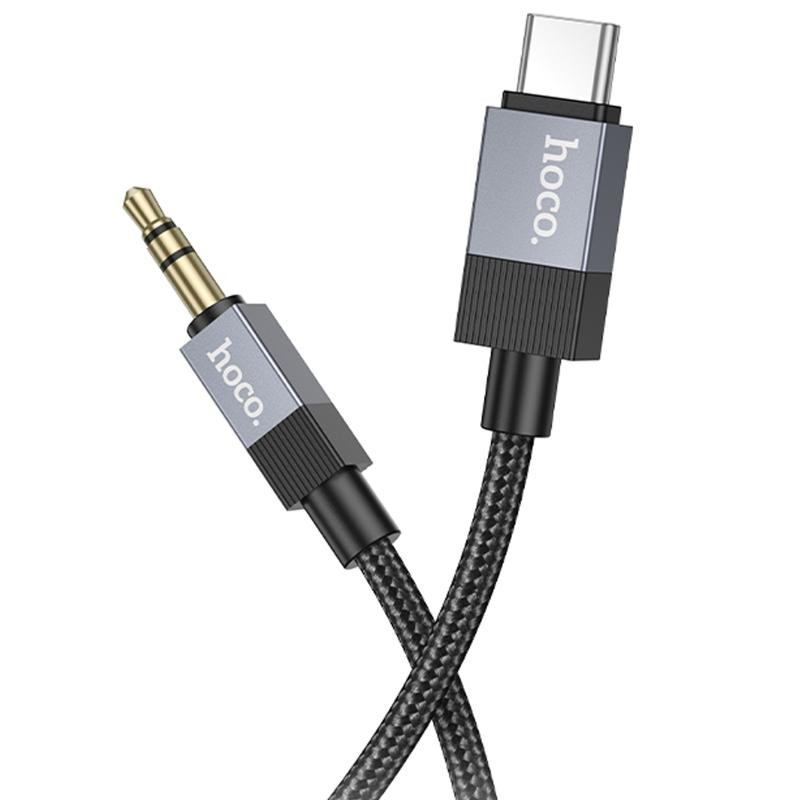 Аудио кабель Aux Hoco UPA32B Clever digital (Type-C to AUX 3.5mm) (1m) Херсон - зображення 3