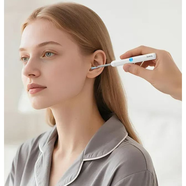 Інструмент для чищення вух з камерою Hoco HP65 White Харків - зображення 8