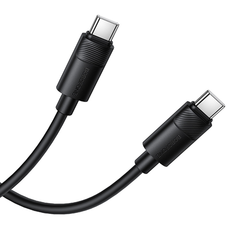 Дата кабель Borofone BX123 Leya Type-C to Type-C 60W (1m) Херсон - зображення 4