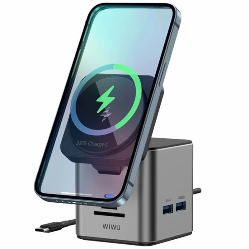БЗУ + HUB WIWU Wi-W025 Cube 9in1 USB-C Херсон - изображение 1