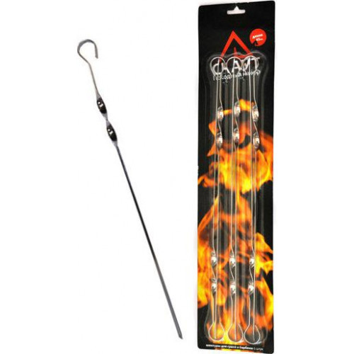 Набор шампуров Kamille "Скаут" 6 штук 45 см Одесса - изображение 2