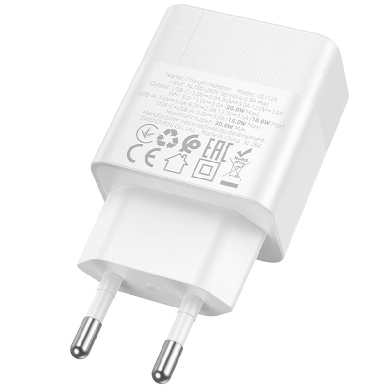 СЗУ Hoco CS112A Lounge PD30W+QC3.0 (1USB-A/1C) Херсон - зображення 4