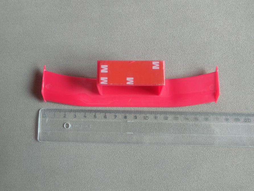 Мини Спойлер Красный на авто усиленный скотч Київ - зображення 5