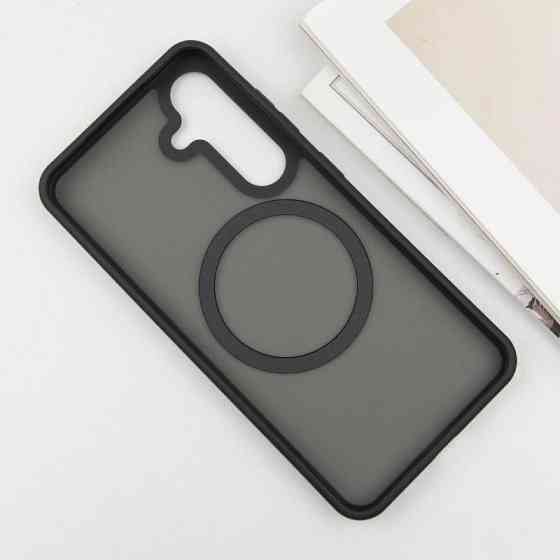 TPU+PC чехол Metal Buttons with MagSafe Colorful для Samsung Galaxy S25 Edge Херсон