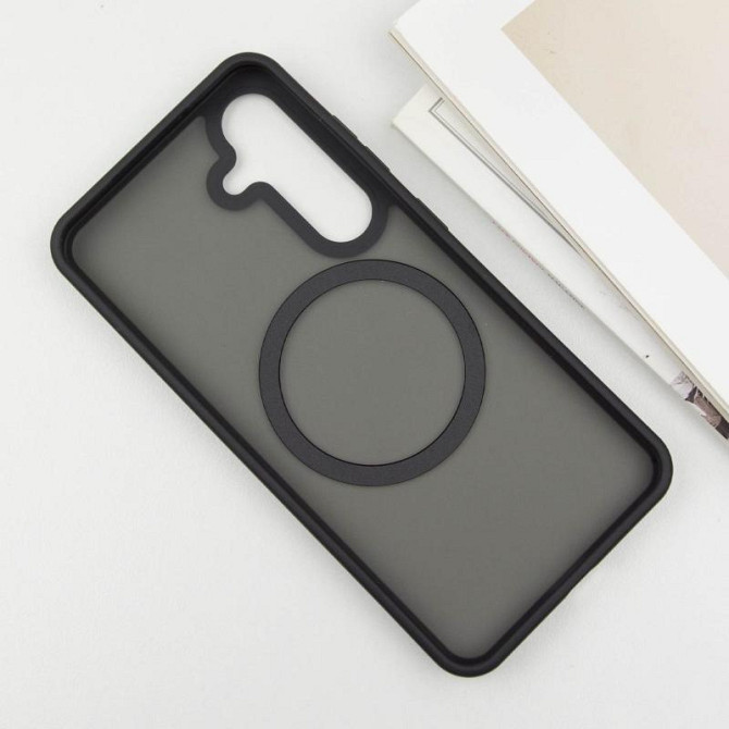 TPU+PC чехол Metal Buttons with MagSafe Colorful для Samsung Galaxy S25 Edge Херсон - зображення 5