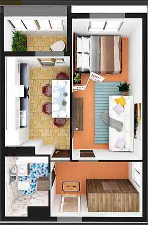 продажа 1-к квартира Киево-Святошинский, Коцюбинское, 40200 $ Коцюбинське