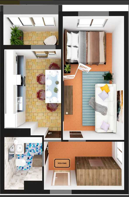 продажа 1-к квартира Киево-Святошинский, Коцюбинское, 40200 $ Коцюбинське - зображення 1